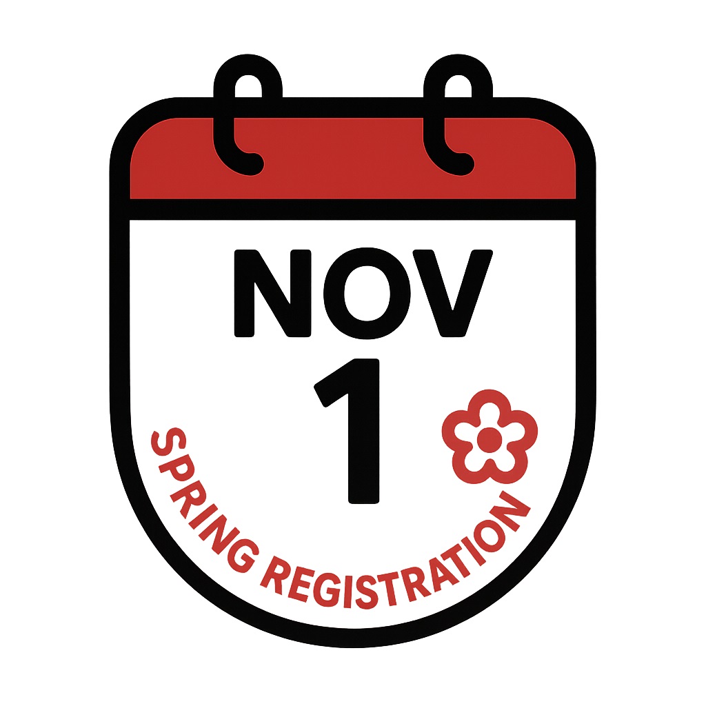 spring registration begins