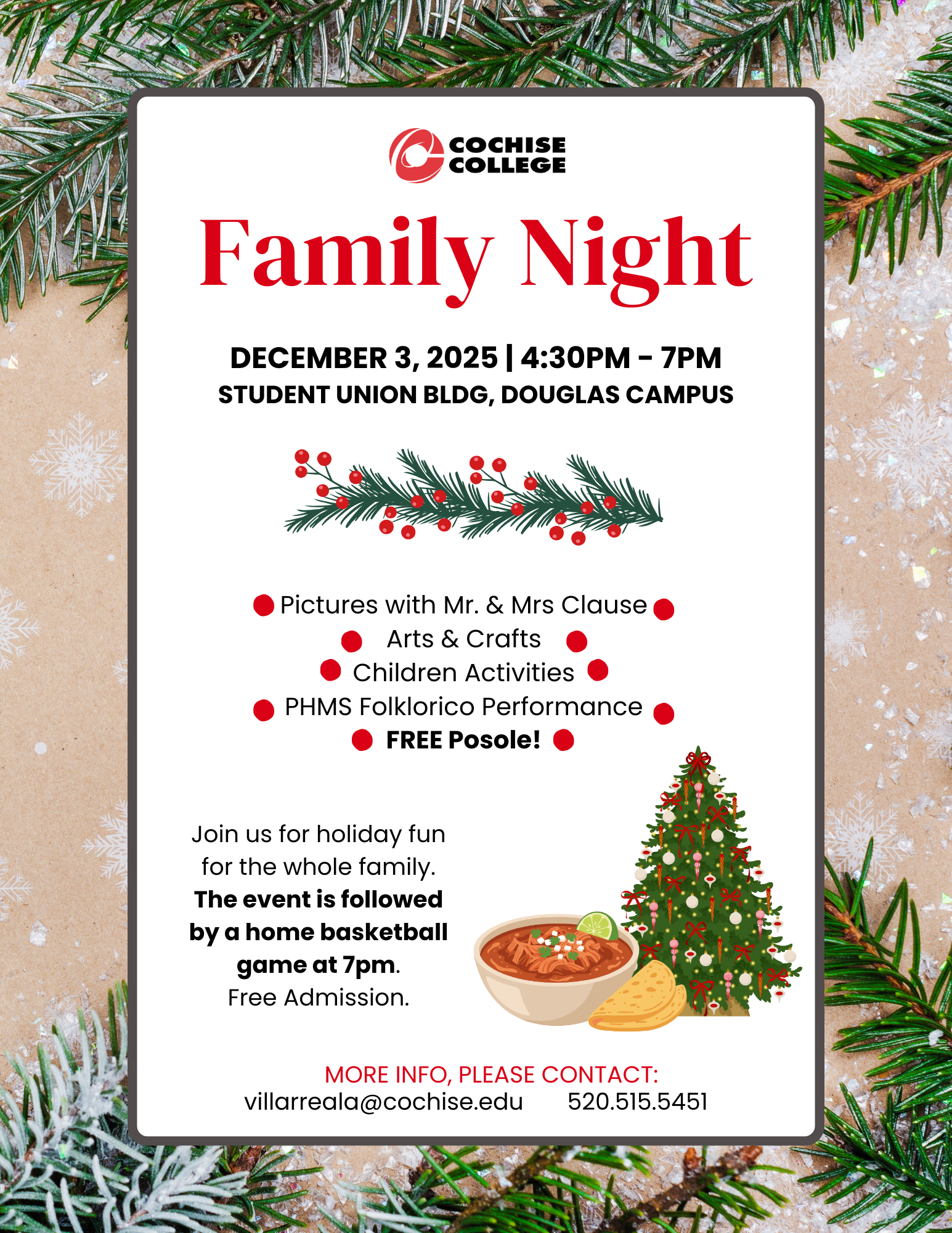 Family Night Informational Flyer