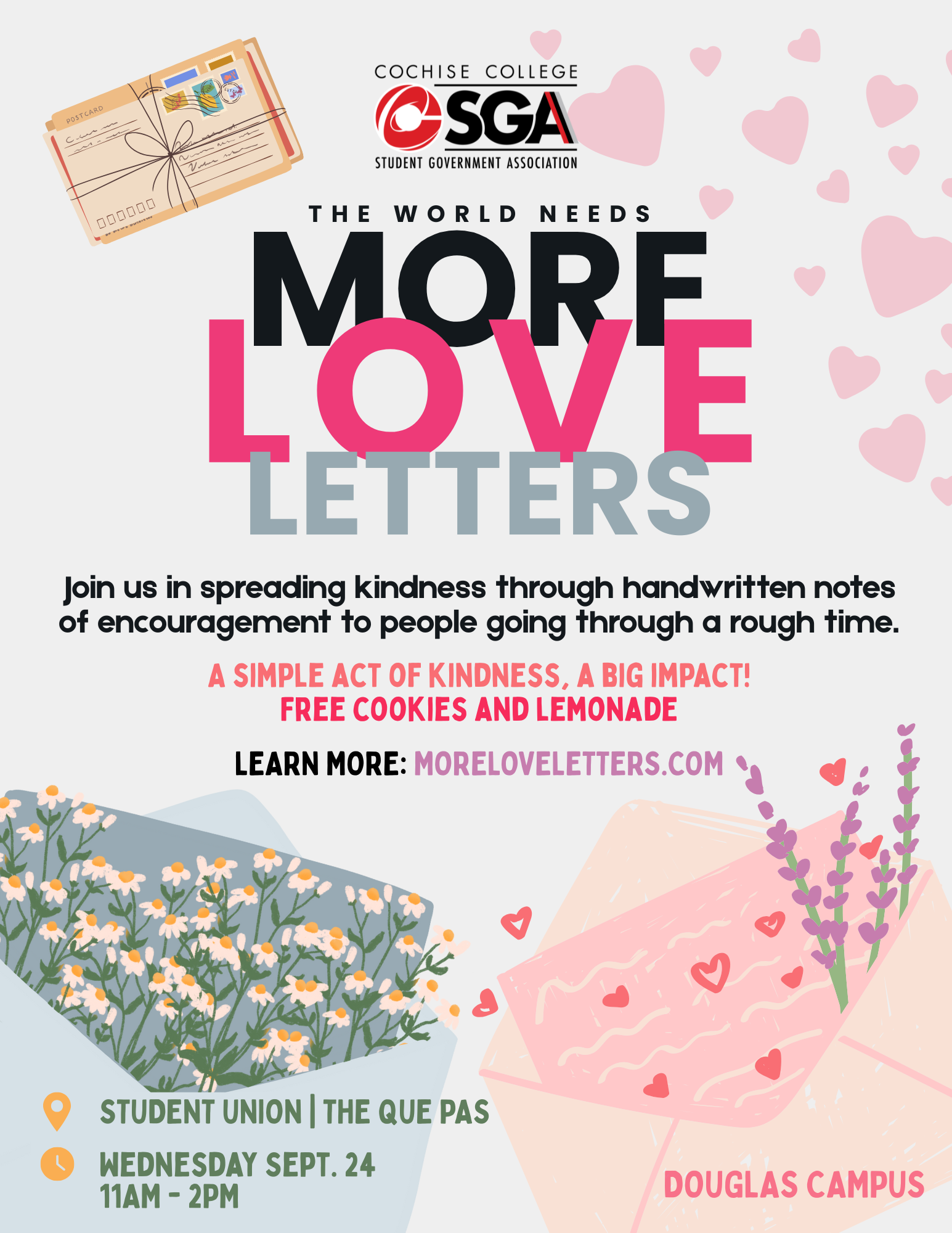 Flyer - The World Needs More Love Letters