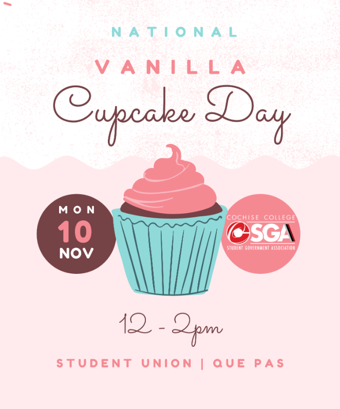 National Vanilla Cupcake Day Flyer