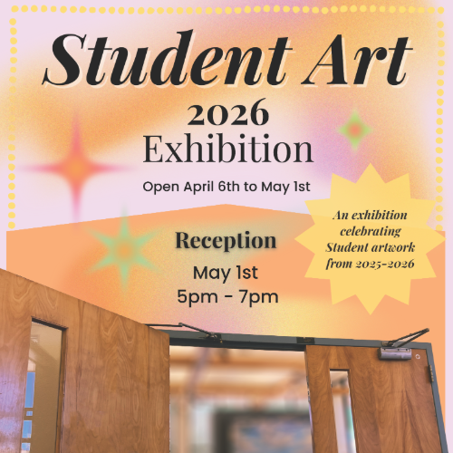 Student Art Exhibition Flyer
