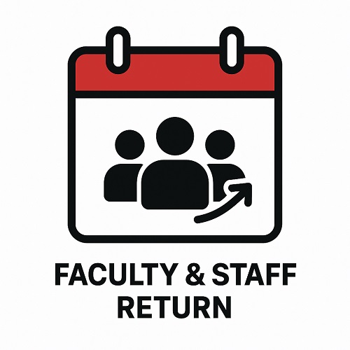 faculty staff return